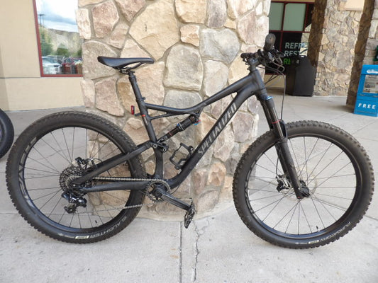 2017 Specialized Stumpjumper FSR Comp Size Large Mountain Bike - Black