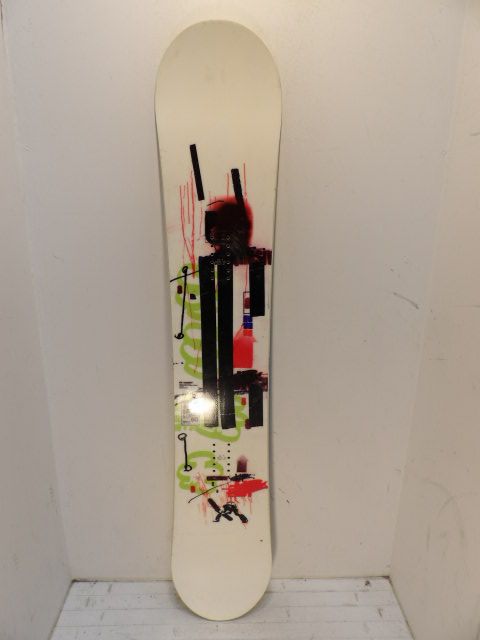 Mens Rome Agent Size 160cm Snowboard - White / Black / Green