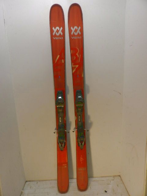 Mens Volkl Blaze 94 w/ Marker Size 172cm Downhill Skis - Orange / Wood