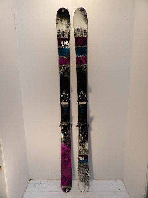 2014 Womens K2 Miss Demeanor Size 169cm Downhill Skis - Purple / White