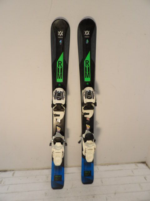 Youth Volkl RTM Size 90cm Kids Skis - Black / Green / Blue