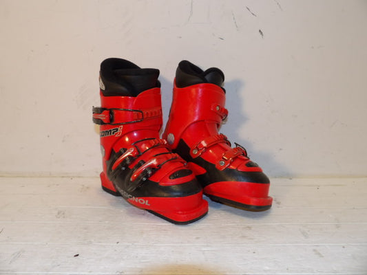 Youth Rossignol Size 18.5 Comp J Kids Boots - Red