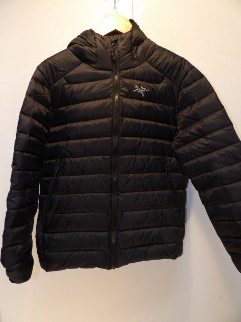 Mens Arcteryx Puffy Size Large Black Puffy Jacket - Black