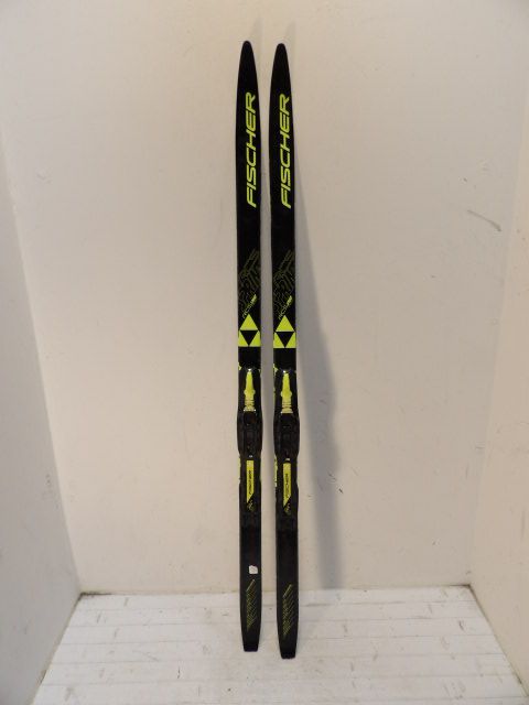 Youth Fischer RCS Sprint Crown Nordic Skis - Black