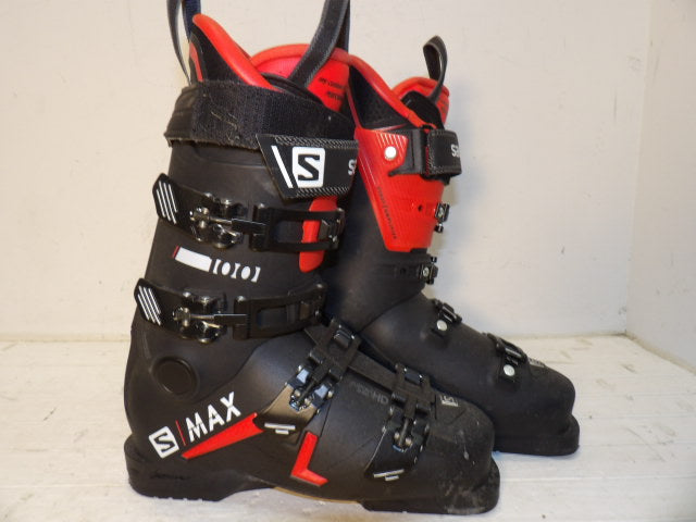 Womens Salomon S Max 100 Size 25.5 Downhill Boots - Black / Red