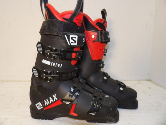 Womens Salomon S Max 100 Size 25.5 Downhill Boots - Black / Red