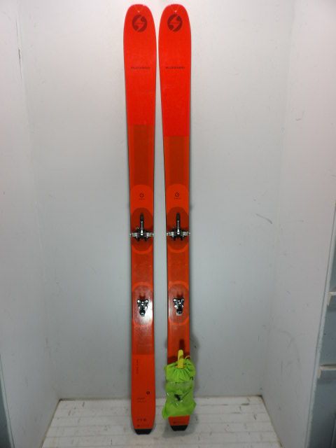 Men's Blizzard Zero G 95 w/ Dynafit Size 178cm AT Skis w/ Skins - Red