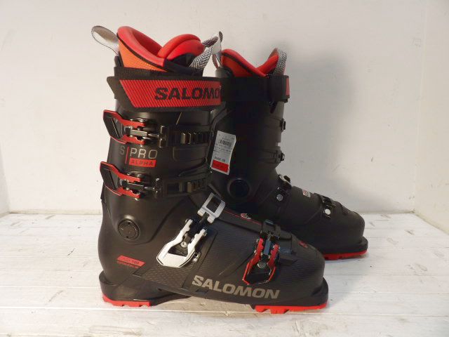 Mens Salomon S Pro Size 27.5 Downhill Boots - Black / Red