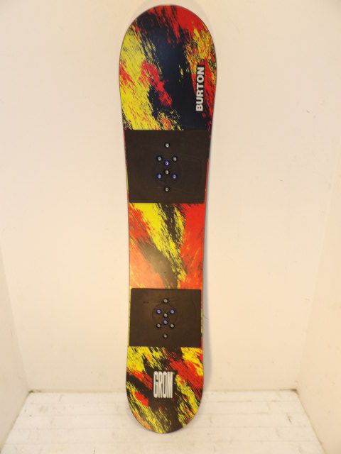 Youth Burton Grom Size 130cm Snowboard - Red / Orange / Yellow