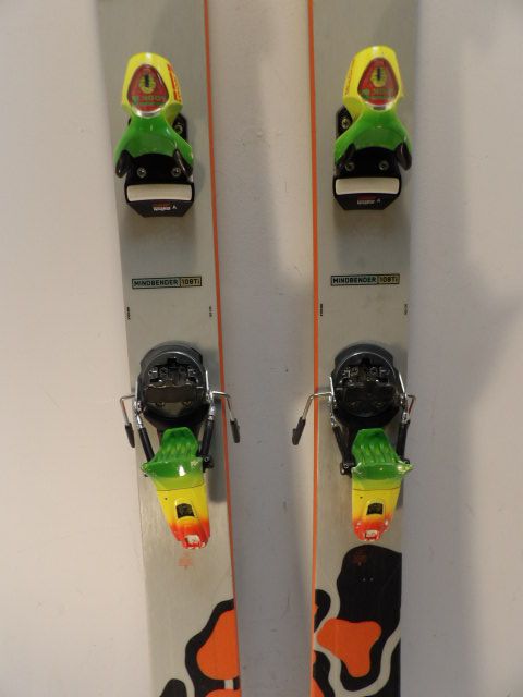Mens K2 Mindbender 108 w/ Pivot 18 Size 193cm Downhill Skis - Grey / Black