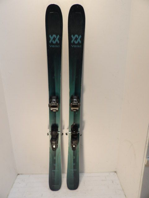 Womens Volkl Secret 96 w/ Squire Size 156cm Downhill Skis - Green