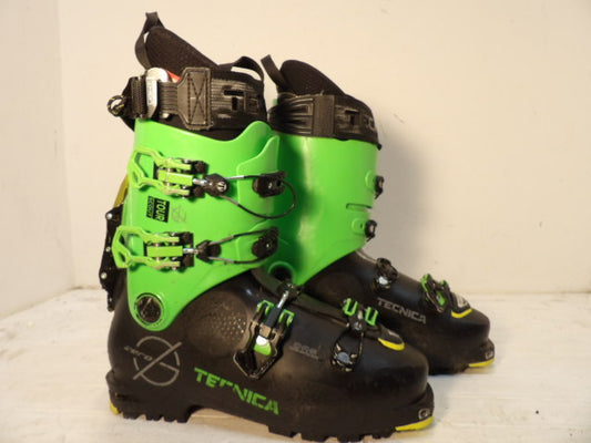 Mens Tecnica Zero G Size 27.5 Downhill Boots - Green / Black