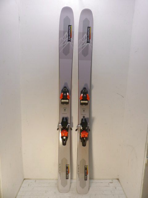 Men's Salomon QST 106 w/ Strive 14 Size 173cm Downhill Skis - Grey