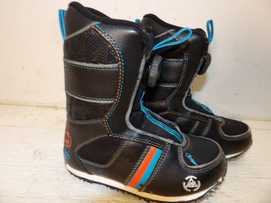 Youth K2 Mini Turbo Size 12 Boots - Black