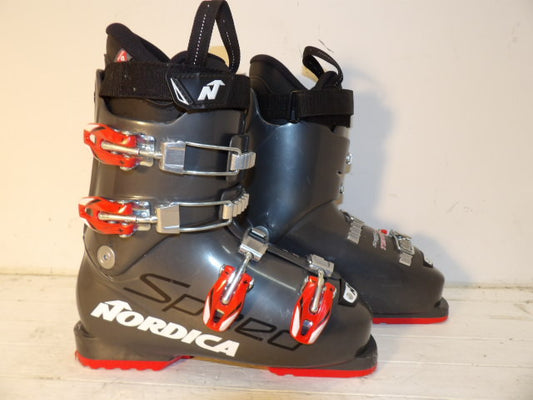 Youth Nordica Size 24.5 Speed Machine Kids Boots - Grey / Red