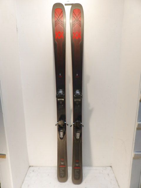 Mens Volkl M7 Mantra w/ Griffon Size 184cm Downhill Skis - Black / Red