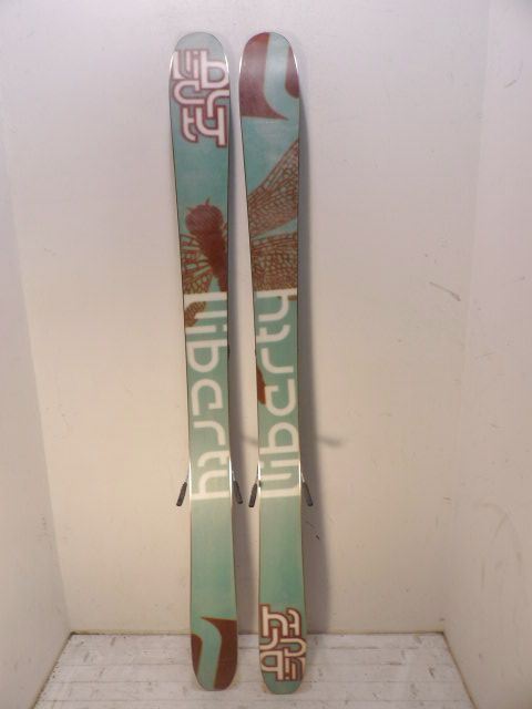 Womens Liberty Genesis 90 w/ Attack Size 151cm Downhill Skis - Blue