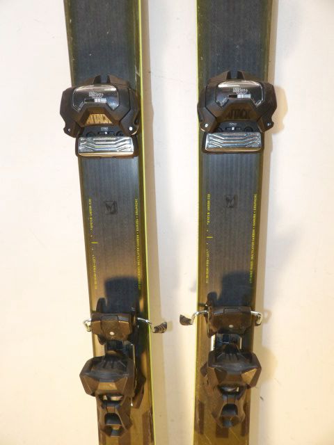 Mens Head Kore 93 w/ Attack Size 177cm Downhill Skis - Black / Yellow