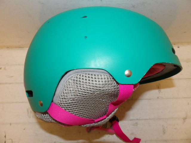 Youth Giro Crue Size Medium Helmet - MIPS - Teal / Pink