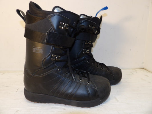 Mens Adidas Superstar Size 11.5 Boots - Black