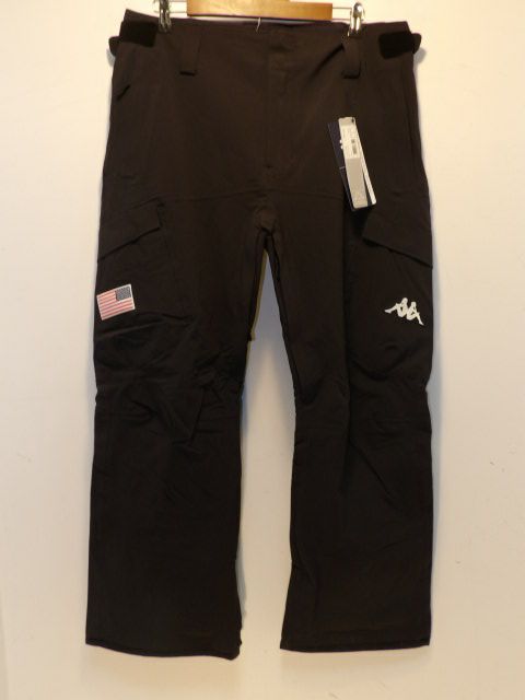 Men's Kappa Size Large Black Pants - Black