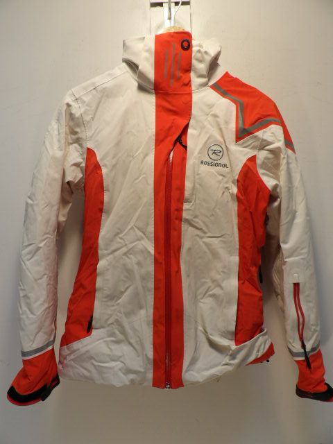 Women's Rossignol Size Medium White Jacket - White / Orange