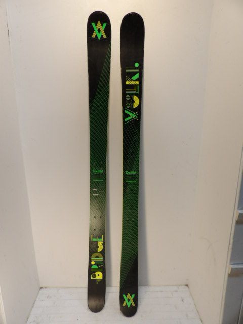 Mens Volkl Bridge Size 171cm Downhill Skis - Green / Yellow