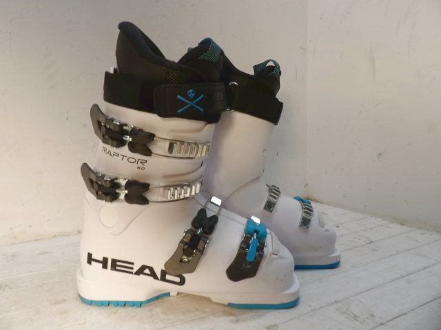 Youth Head Size 22.5 Raptor 60 Kids Boots - White / Blue