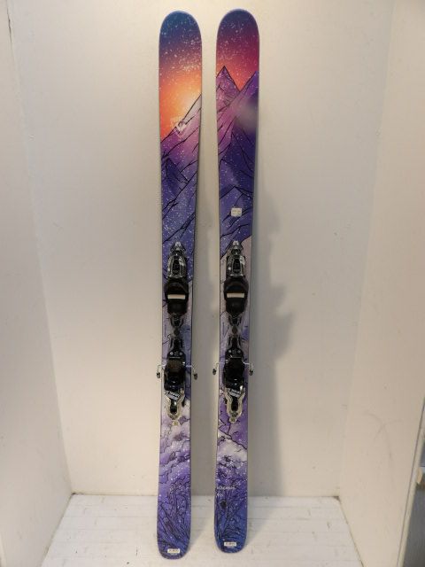 Womens Rossignol Black Ops w/ Look Size 166cm Downhill Skis - Purple