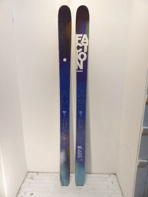 Mens Faction Nine5 Size 175cm Downhill Skis - Blue