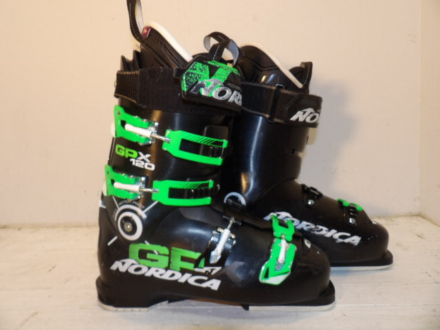 Mens Nordica GPX Size 27.5 Downhill Boots - Black / Green