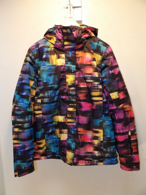 Women's Roxy Size Small Multi-Color Jacket - Black / Purple / Yellow