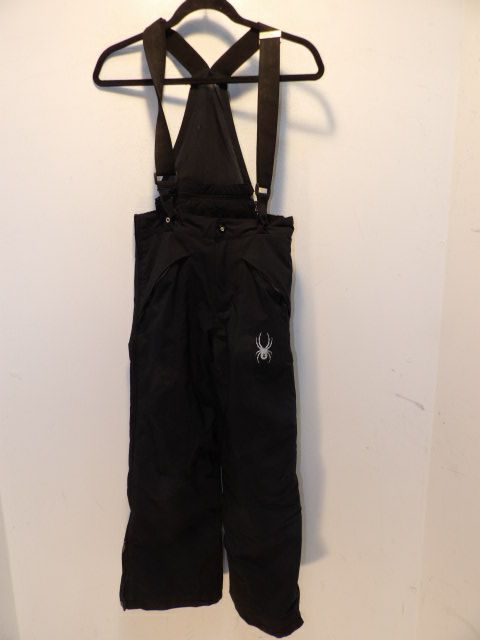 Youth Spyder Black Bibs - Size 14 - Black