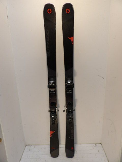 Mens Blizzard Brahma w/ Warden  Size 173cm Downhill Skis - Black