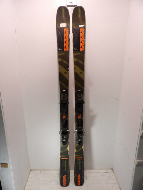 Mens K2 Mindbender w/ Salomon M11 Size 182cm Downhill Skis - Green