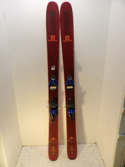 2018 Mens Salomon QST w Salomon STH 16 Size 174cm Downhill Skis - Red