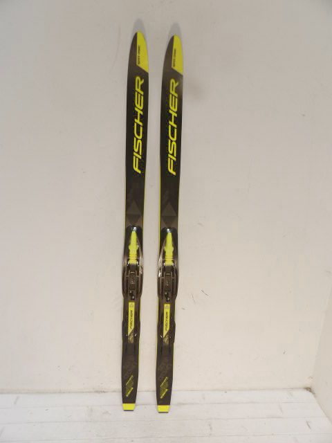 Youth Fischer Sprint Nordic Skis - 100cm - Black / Yellow