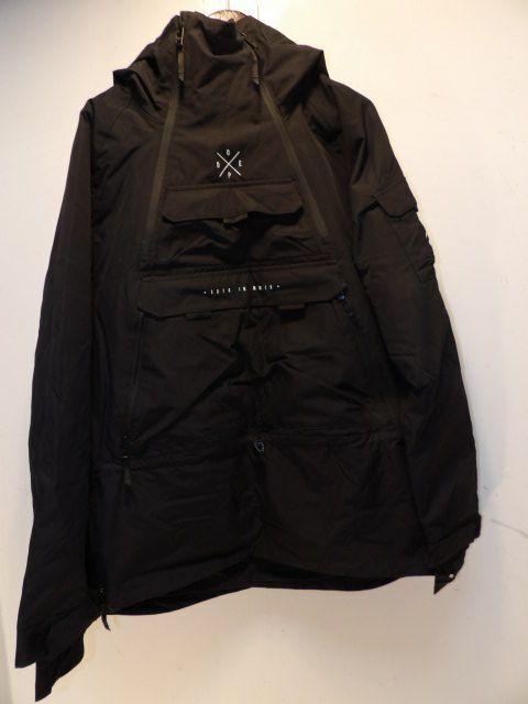 Mens Dope Anorak Size Large Black Jacket - Black