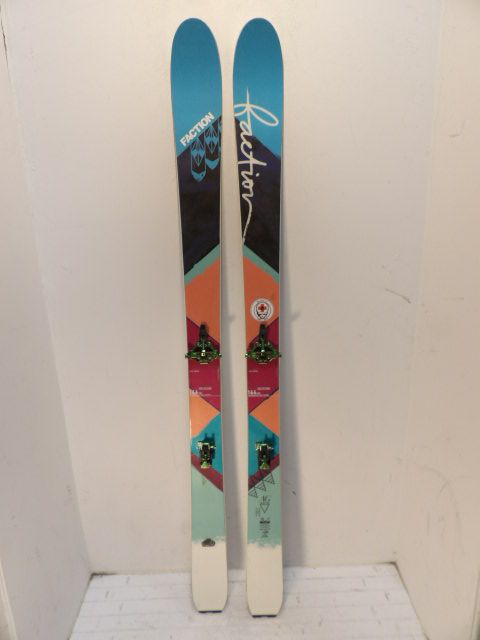 Womens Faction Agent 90 w/ Dynafit Suprlite Size 164cm AT Skis - Blue/ Peach
