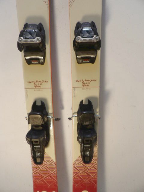 Men's ZAG Slap 104 w/ Squire Size 176cm Downhill Skis - Red / White