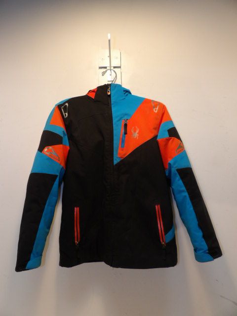 Youth Spyder 16 Black Jacket - Black/Blue