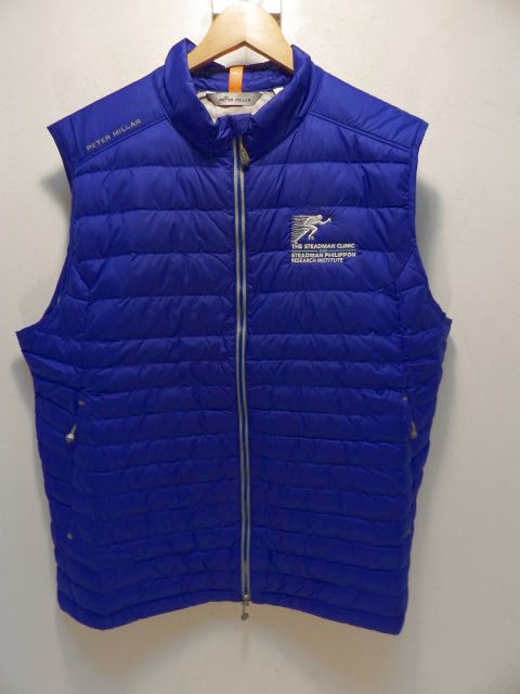Mens Peter Millar Size XL Blue Vest - Blue