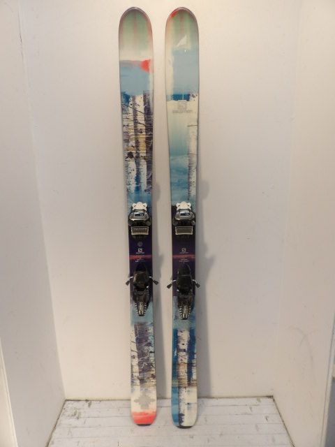 Womens Salomon Lumen w/ Griffon Size 170cm Downhill Skis - Blue