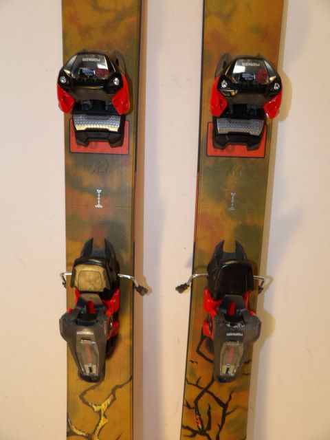 Mens K2 Reconer 110 w/ Jester 16 Size 184cm Downhill Skis - Brown / Stump