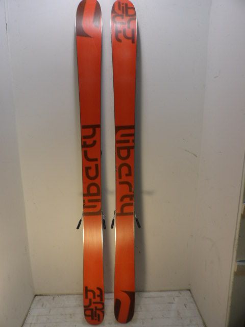 Men's Liberty Origin 96 w/ Attack Size 176cm Downhill Skis - Red / Black