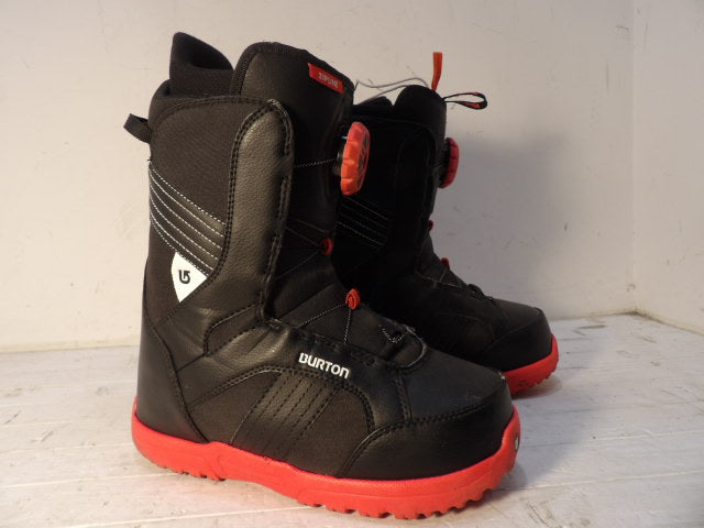 Youth Burton Zipline Size 6.0 Boots - Red / Black
