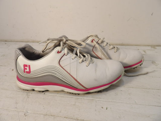 Foot Joy Shoes - W Size 7.0 - White / Pink