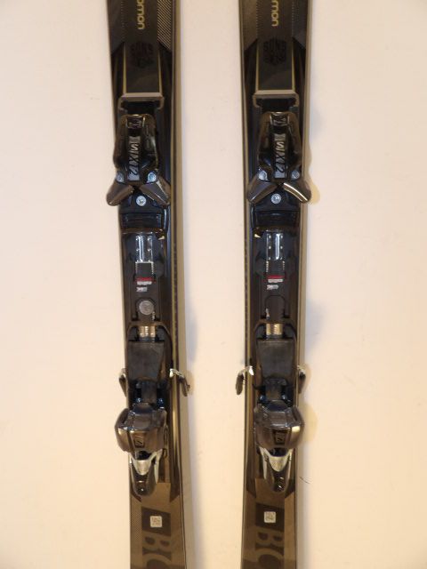 Mens Salomon S Force w/ X 12 GW Size 177cm Downhill Skis - Black