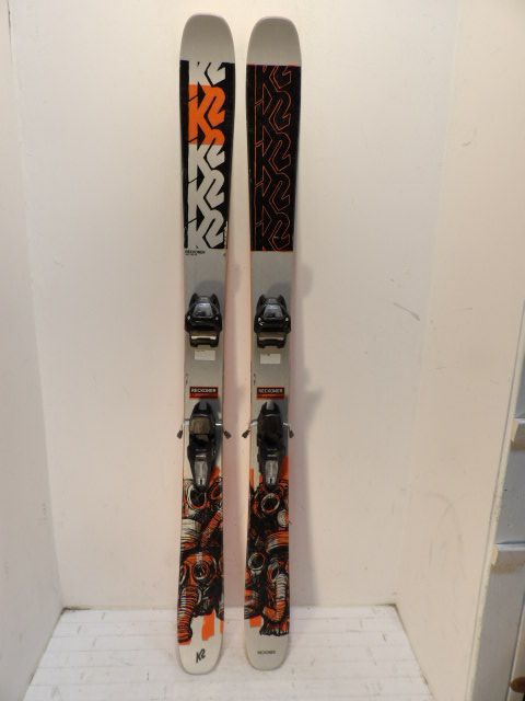 Mens K2 Reckoner 102 w/ Griffon  Size 163cm Downhill Skis - Red / Black / Silver