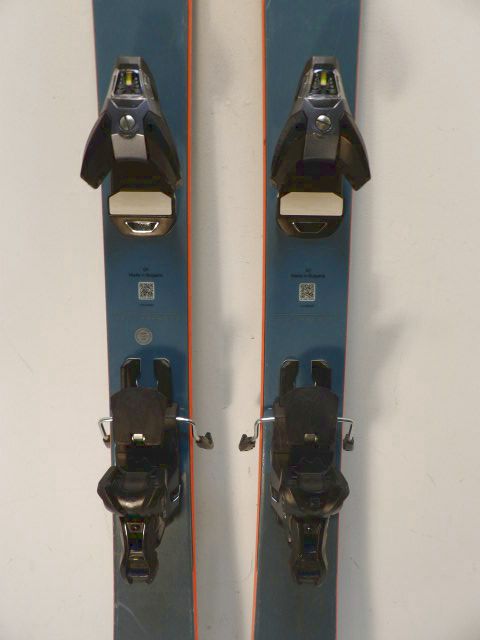 Mens Salomon QST 98 w/ STH 13 Size 183cm Downhill Skis - Blue / Orange